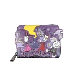 Loungefly Disney Nightmare Before Christmas Lock Shock & Barrel Wallet Glow